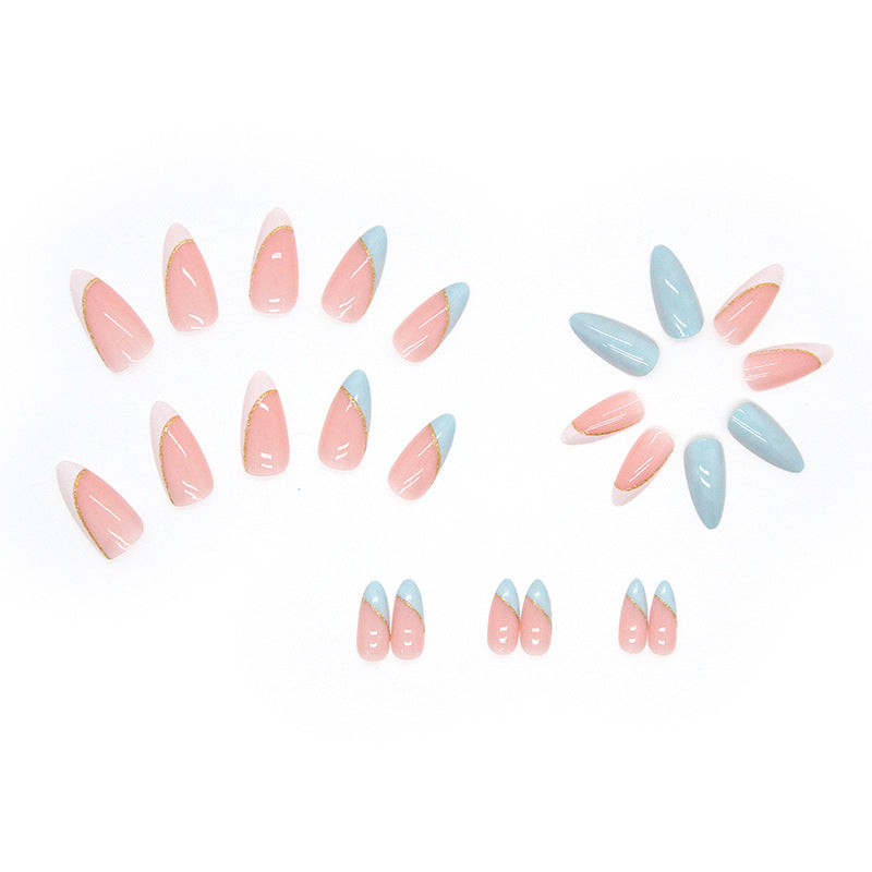 Pegatinas de uñas de resina francesa Creamy Sweetheart al por mayor